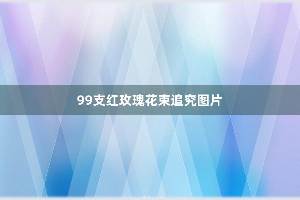 99支红玫瑰花束追究图片